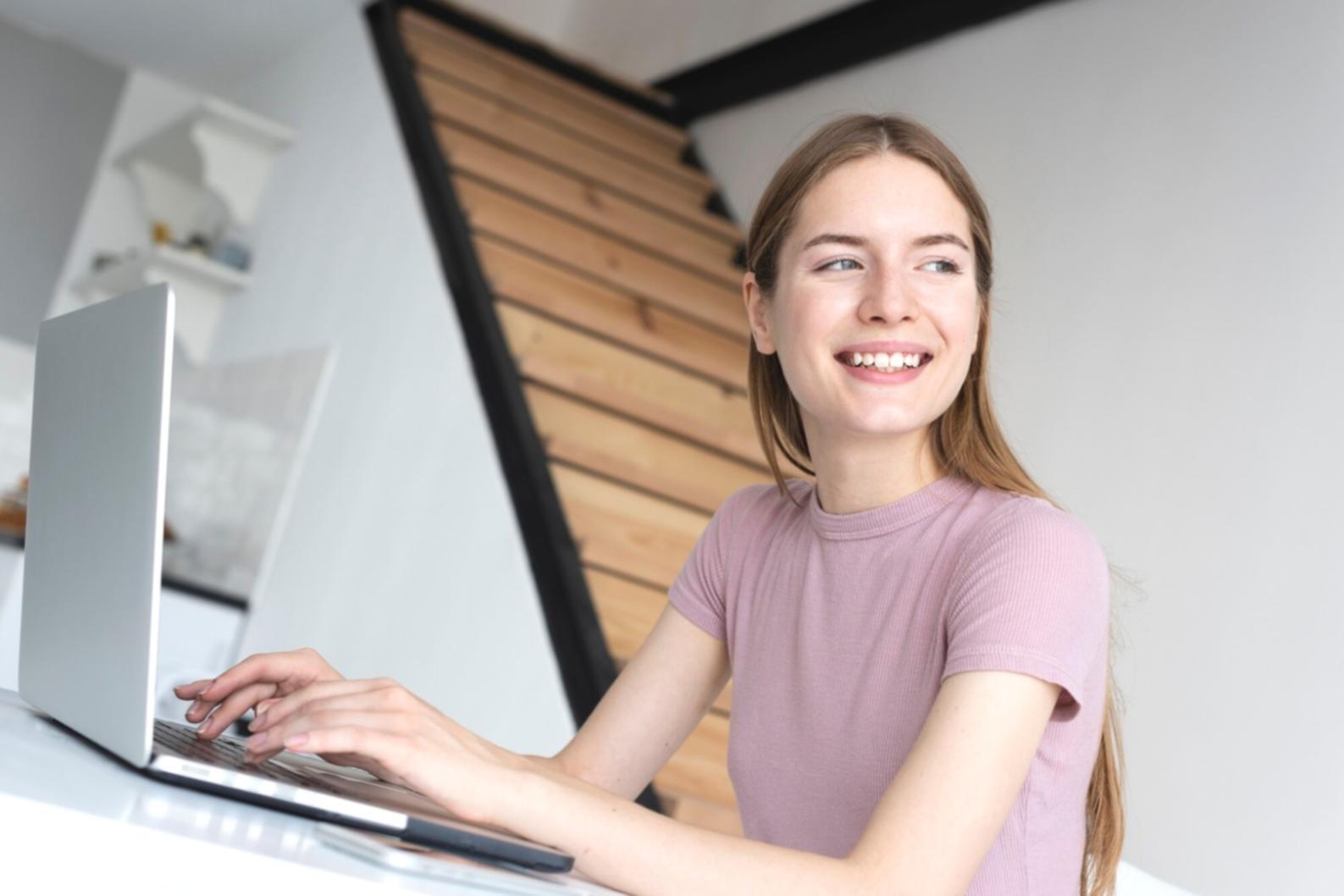 Student reviewing trading platform setup and market data